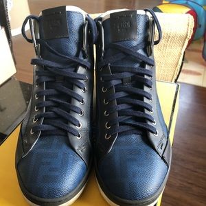 Authentic Fendi high top monogram MEN’s Sneakers